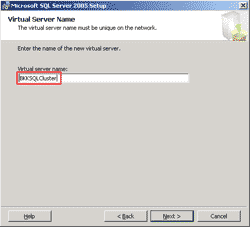 Create a Virtual Server Name for SQL Server Cluster
