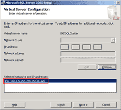 Create a Virtual IP Address for SQL Server Cluster