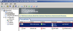 Microsoft ISA Server Management Console