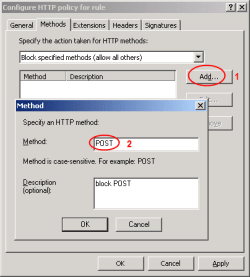 Block POST method