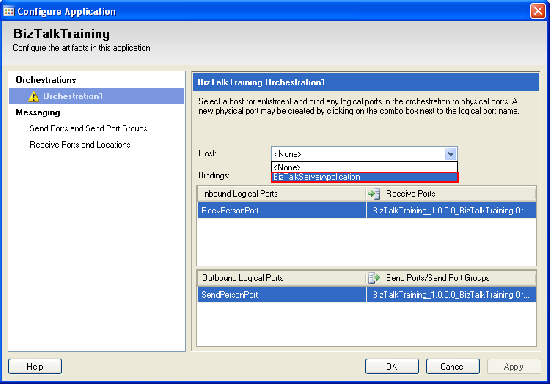 Configure host for the application