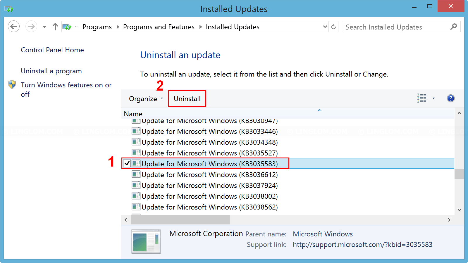 How To Uninstall Windows Security Patch