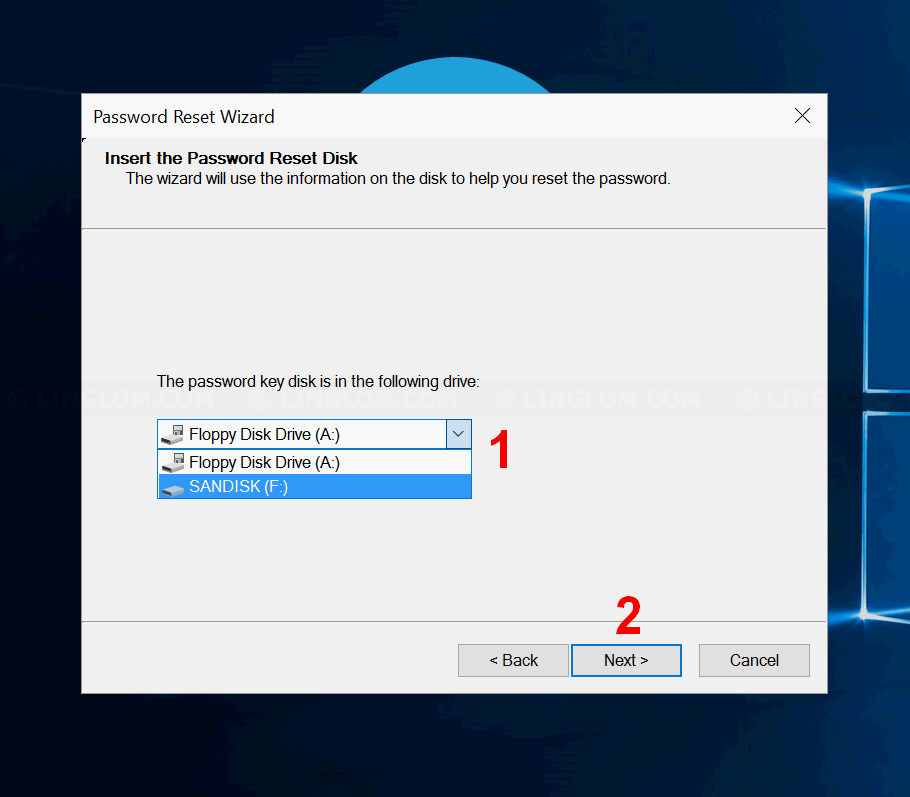  Reset Password With Password Reset Disk On Windows 8 10