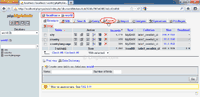 Export tables in the database