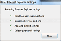 esetting Internet Explorer Settings