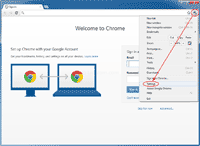Open Settings on Chrome