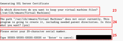 Enter serial number for VMWare Server