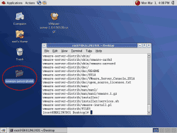 The VMWare Server extracted folder