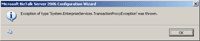 Exception of type 'System.EnterpriseServices.TransactionProxyException' was thrown