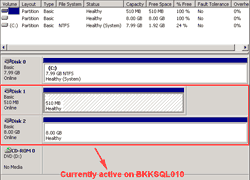 Repeat disks initialization on the second server