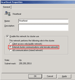 Configure internal cluster communication