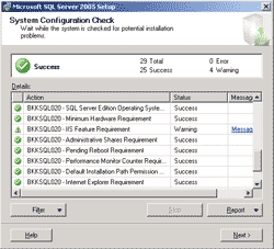 System Configuration Check