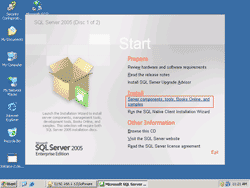 Install SQL Server 2005