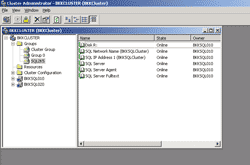 MS SQL Server's resource on Cluster Administrator