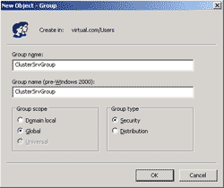 Create a Windows domain group