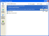 Add or Remove Programs