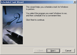 Scheduled Task Wizard