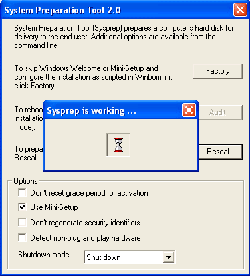 Sysprep is working