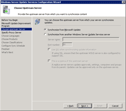 Select upstream server