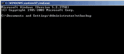 Run 'ntbackup'