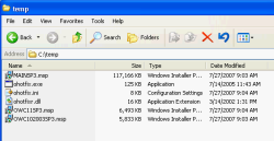 Office SP3 extracted files
