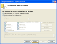 Configure Select Statement