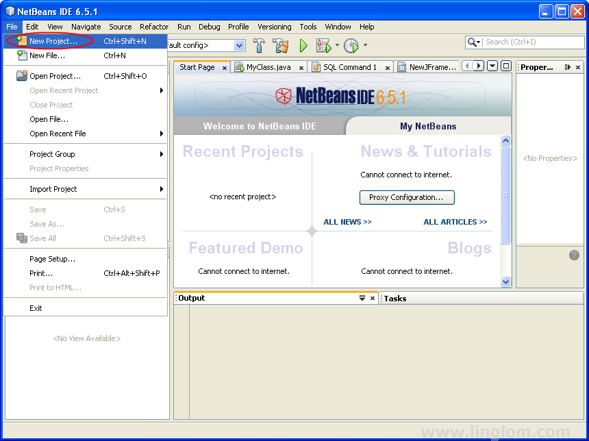 netbeans 6.5.1