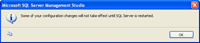 Need to Restart SQL Server Service