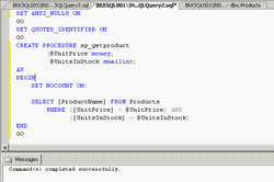 Sample Store Procedure