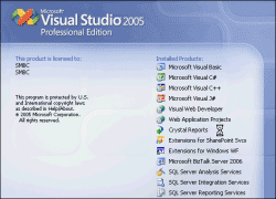 Open Microsoft Visual Studio 2005