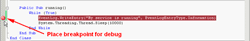 Debug Service - Set breakpoint for debugging