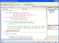 Add code on Form_Load method