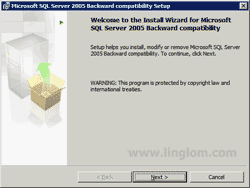 Microsoft SQL Server 2005 Backward compatibility Setup