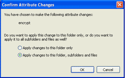 Apply changes to this folder, sub-folders and files