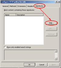 Add Signature to Rule