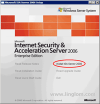 Microsoft ISA Server 2006 Auto-run Setup