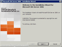 ISA Server 2006 Installation Wizard