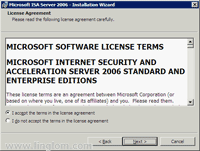 Accept License Agreement