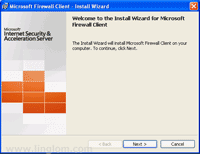 Setup Microsoft Firewall Client