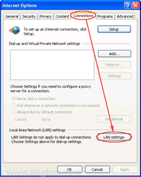 Open LAN settings