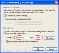 Configure ISA Server as proxy server