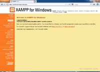 XAMPP's Main Page