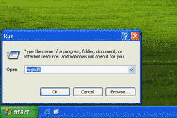 Run regedit