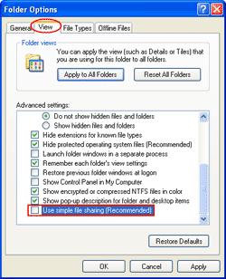 Unchecked Use Simple File Sharing