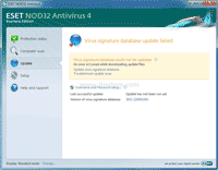 Nod32 Antivirus Virus Signature Database Update Failed