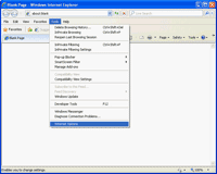 Open Internet Options