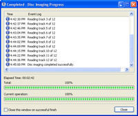 Disc Imaging completed
