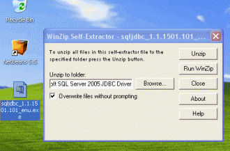 Extract the file 'sqljdbc_1.1.1501.101_enu.exe'