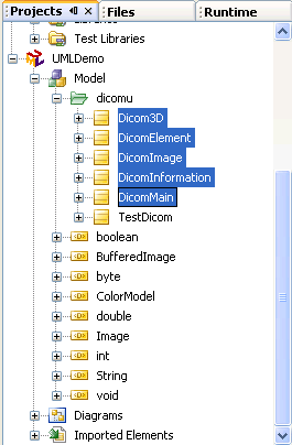 Select files for reverse engineering