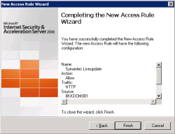 Finish create firewall rule